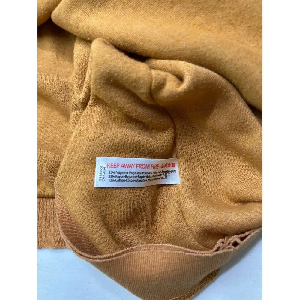 Free People Intimately Free Kelly Loungewear Sweatshirt Cognac Size M